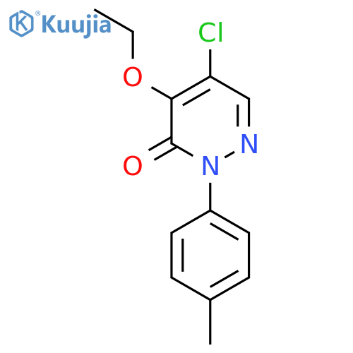 5-CHLORO-4-ETHOXY-2-(4-METHYLPHENYL)-3(2H)-PYRIDAZINONE structure