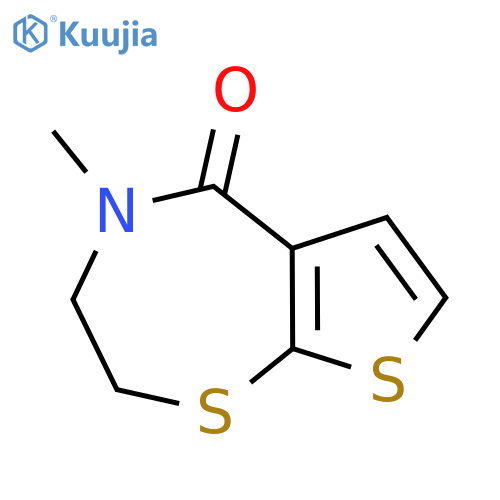4-METHYL-3,4-DIHYDROTHIENO[3,2-F][1,4]THIAZEPIN-5(2H)-ONE structure