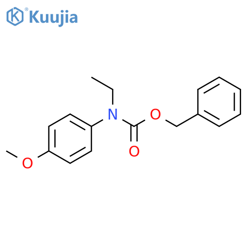 CARBAMIC ACID, ETHYL(4-METHOXYPHENYL)-, PHENYLMETHYL ESTER structure