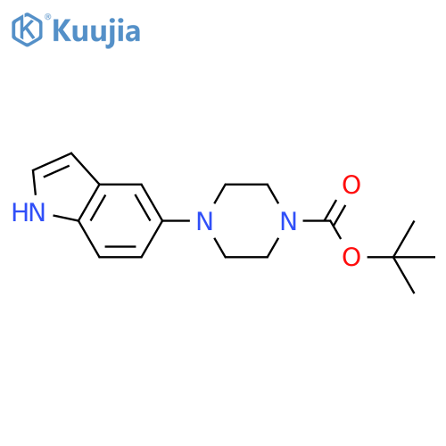1-N-Boc-4-(5-indolyl)piperazine structure