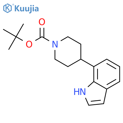 tert-Butyl 4-(1H-indol-7-yl)piperidine-1-carboxylate structure