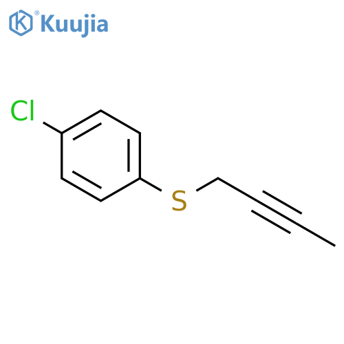 BENZENE, 1-(2-BUTYNYLTHIO)-4-CHLORO- structure