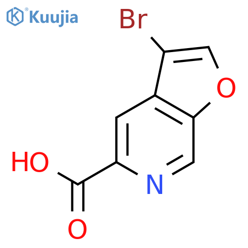 Furo[2,3-c]pyridine-5-carboxylic acid, 3-bromo- structure