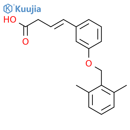 3-Butenoic acid, 4-[3-[(2,6-dimethylphenyl)methoxy]phenyl]- structure
