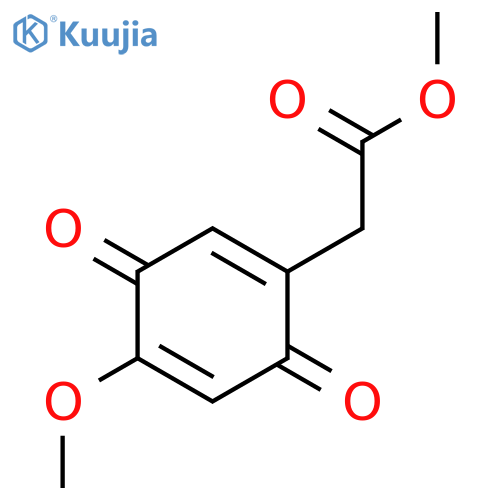 1,4-CYCLOHEXADIENE-1-ACETIC ACID, 4-METHOXY-3,6-DIOXO-, METHYL ESTER structure