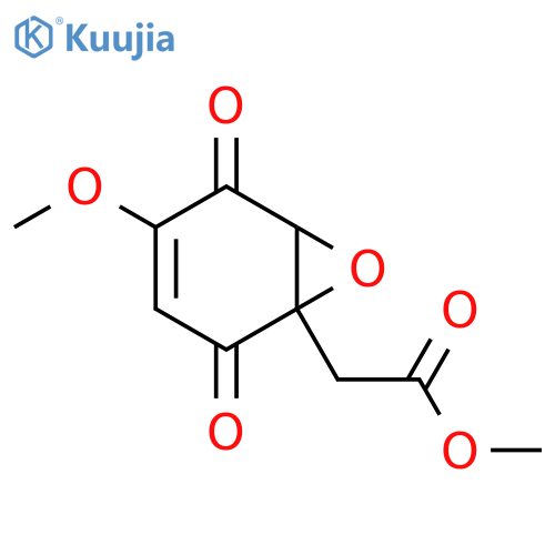 7-Oxabicyclo[4.1.0]hept-3-ene-1-acetic acid, 4-methoxy-2,5-dioxo-, methyl ester structure