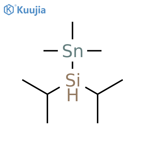 Silane, bis(1-methylethyl)(trimethylstannyl)- structure