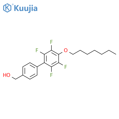 [1,1'-BIPHENYL]-4-METHANOL, 2',3',5',6'-TETRAFLUORO-4'-(HEPTYLOXY)- structure