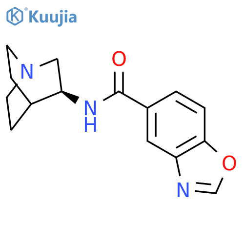 5-Benzoxazolecarboxamide, N-(3S)-1-azabicyclo[2.2.2]oct-3-yl- structure