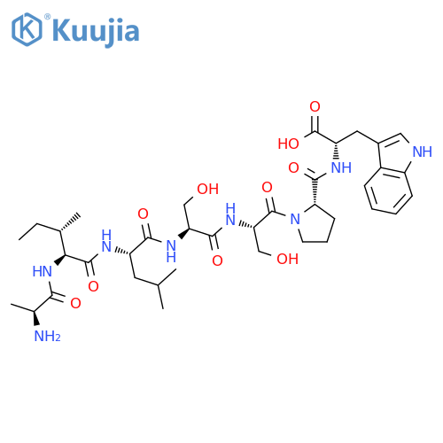 L-TRYPTOPHAN, L-ALANYL-L-ISOLEUCYL-L-LEUCYL-L-SERYL-L-SERYL-L-PROLYL- structure