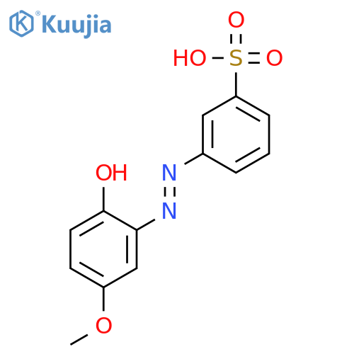 Benzenesulfonic acid, 3-[(2-hydroxy-5-methoxyphenyl)azo]- structure