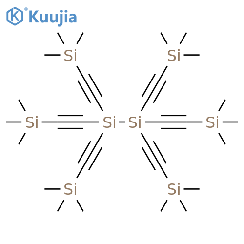 Disilane, hexakis[(trimethylsilyl)ethynyl]- structure