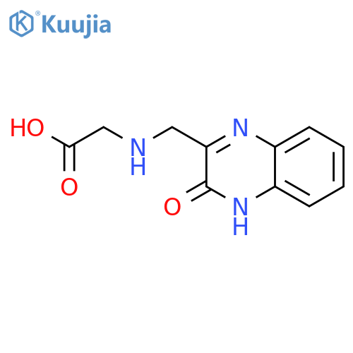 Glycine, N-[(3,4-dihydro-3-oxo-2-quinoxalinyl)methyl]- structure