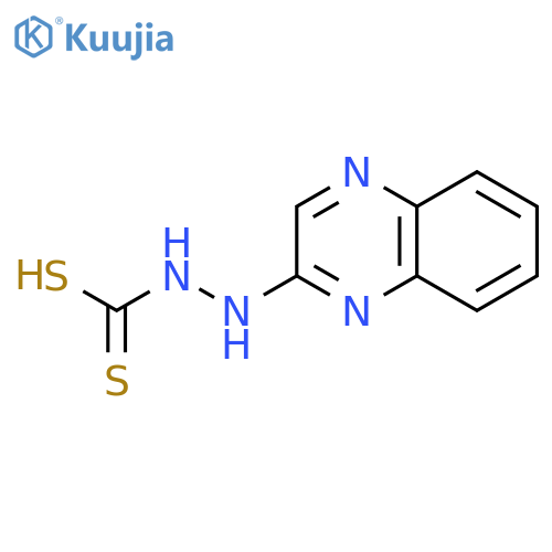 HYDRAZINECARBODITHIOIC ACID, 2-(2-QUINOXALINYL)- structure