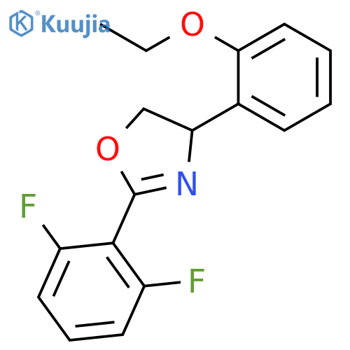 Oxazole, 2-(2,6-difluorophenyl)-4-(2-ethoxyphenyl)-4,5-dihydro- structure