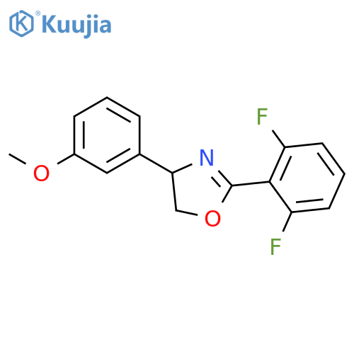 Oxazole, 2-(2,6-difluorophenyl)-4,5-dihydro-4-(3-methoxyphenyl)- structure