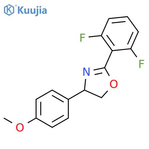 Oxazole, 2-(2,6-difluorophenyl)-4,5-dihydro-4-(4-methoxyphenyl)- structure