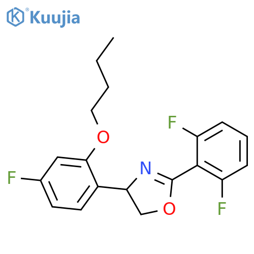 Oxazole, 4-(2-butoxy-4-fluorophenyl)-2-(2,6-difluorophenyl)-4,5-dihydro- structure