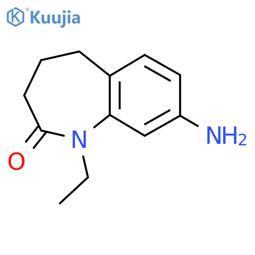 2H-1-Benzazepin-2-one, 8-amino-1-ethyl-1,3,4,5-tetrahydro- structure