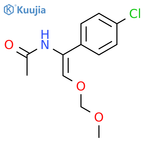 ACETAMIDE, N-[(1Z)-1-(4-CHLOROPHENYL)-2-(METHOXYMETHOXY)ETHENYL]- structure