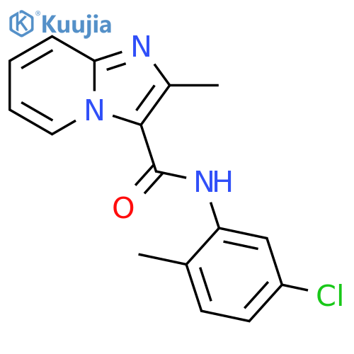 Imidazo[1,2-a]pyridine-3-carboxamide, N-(5-chloro-2-methylphenyl)-2-methyl- structure