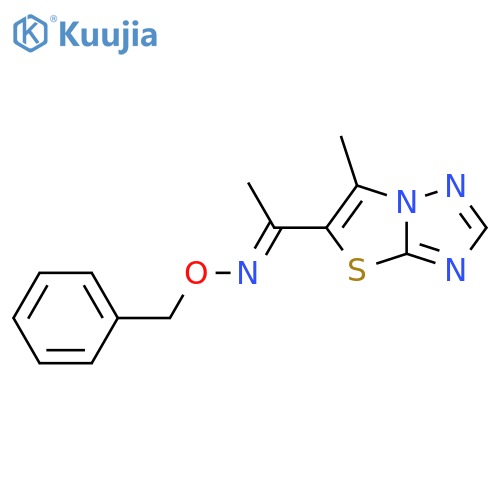 1-(6-METHYL[1,3]THIAZOLO[3,2-B][1,2,4]TRIAZOL-5-YL)-1-ETHANONE O-BENZYLOXIME structure