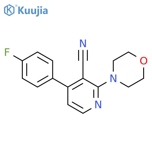 4-(4-Fluorophenyl)-2-morpholinonicotinonitrile structure