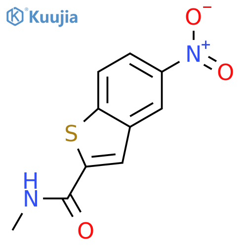 N-methyl-5-nitro-1-benzothiophene-2-carboxamide structure