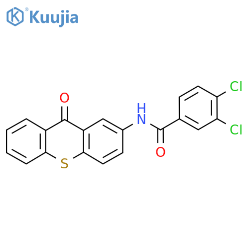 3,4-Dichloro-N-(9-oxo-9H-thioxanthen-2-yl)benzamide structure