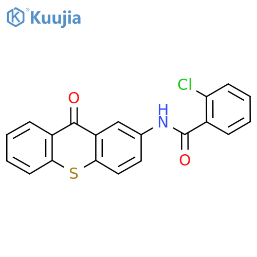 2-Chloro-N-(9-oxo-9H-thioxanthen-2-yl)benzamide structure