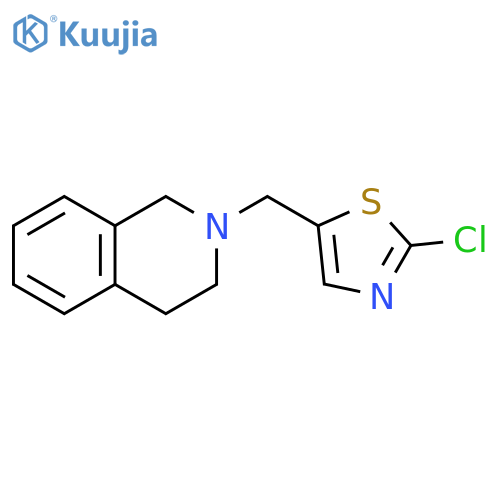 Isoquinoline, 2-[(2-chloro-5-thiazolyl)methyl]-1,2,3,4-tetrahydro- structure