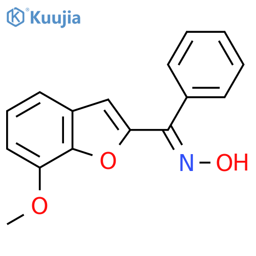 (7-METHOXY-1-BENZOFURAN-2-YL)(PHENYL)METHANONE OXIME structure