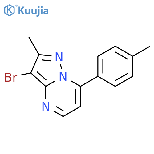 3-Bromo-2-methyl-7-(4-methylphenyl)pyrazolo[1,5-a]pyrimidine structure