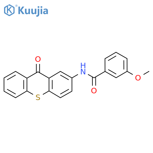 3-Methoxy-N-(9-oxo-9H-thioxanthen-2-yl)benzamide structure