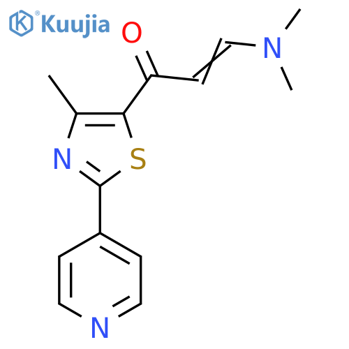(E)-3-(Dimethylamino)-1-[4-methyl-2-(4-pyridinyl)-1,3-thiazol-5-yl]-2-propen-1-one structure