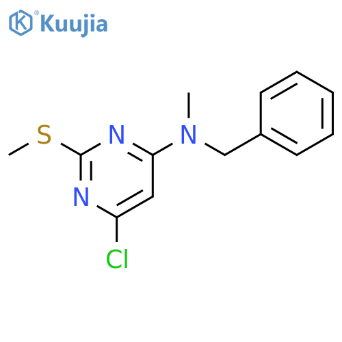 N-Benzyl-6-chloro-N-methyl-2-(methylsulfanyl)pyrimidin-4-amine structure