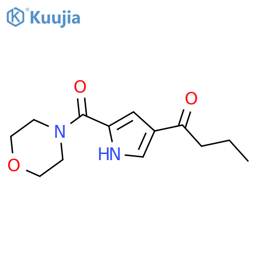 1-[5-(MORPHOLINE-4-CARBONYL)-1H-PYRROL-3-YL]-BUTAN-1-ONE structure