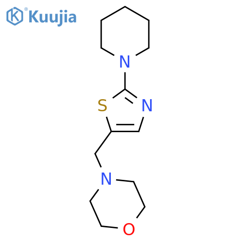 4-[(2-PIPERIDINO-1,3-THIAZOL-5-YL)METHYL]MORPHOLINE structure