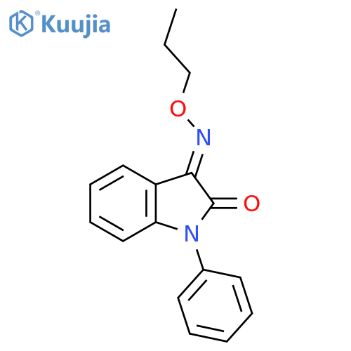 (3E)-1-Phenyl-3-propoxyiminoindol-2-one structure