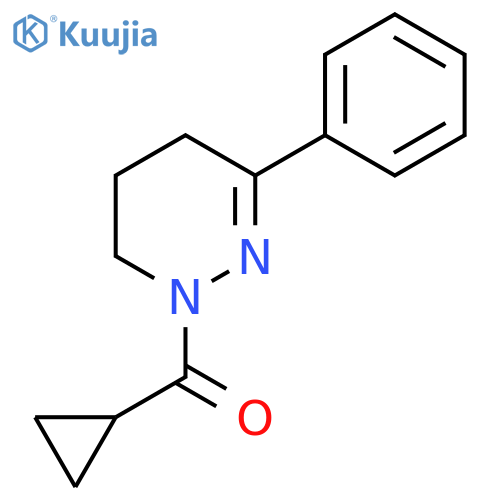 cyclopropyl[3-phenyl-5,6-dihydro-1(4H)-pyridazinyl]methanone structure