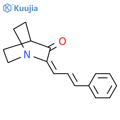 2-(3-Phenyl-2-propenylidene)-3-quinuclidinone structure