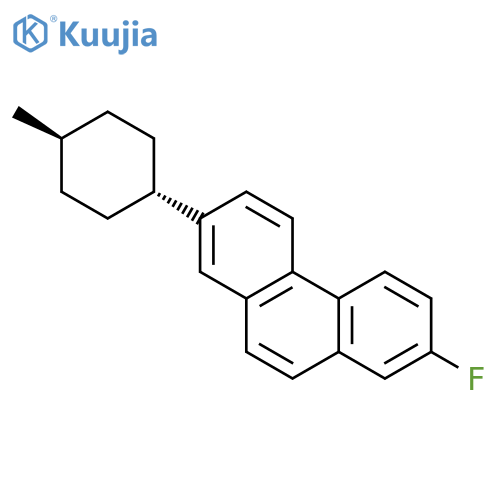 Phenanthrene, 2-fluoro-7-(trans-4-methylcyclohexyl)- structure