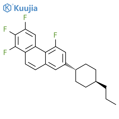 PHENANTHRENE, 1,2,3,5-TETRAFLUORO-7-(TRANS-4-PROPYLCYCLOHEXYL)- structure