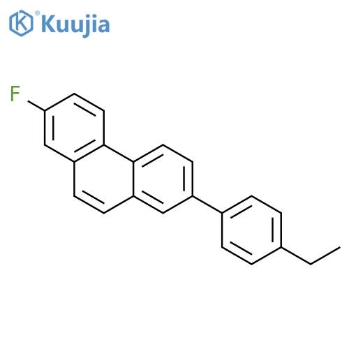 Phenanthrene, 2-(4-ethylphenyl)-7-fluoro- structure