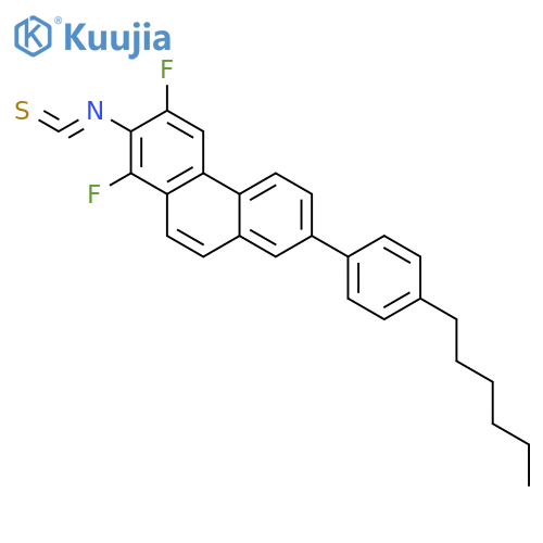 PHENANTHRENE, 1,3-DIFLUORO-7-(4-HEXYLPHENYL)-2-ISOTHIOCYANATO- structure