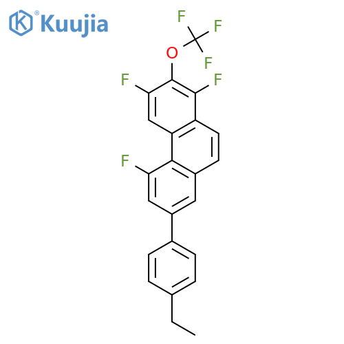 PHENANTHRENE, 7-(4-ETHYLPHENYL)-1,3,5-TRIFLUORO-2-(TRIFLUOROMETHOXY)- structure