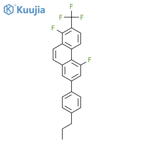 Phenanthrene, 1,5-difluoro-7-(4-propylphenyl)-2-(trifluoromethyl)- structure