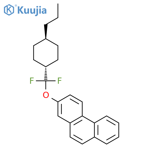 Phenanthrene, 2-[difluoro(trans-4-propylcyclohexyl)methoxy]- structure