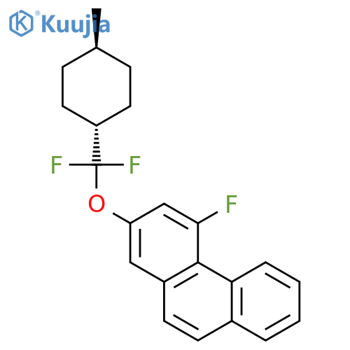 PHENANTHRENE, 2-[DIFLUORO(TRANS-4-METHYLCYCLOHEXYL)METHOXY]-4-FLUORO- structure