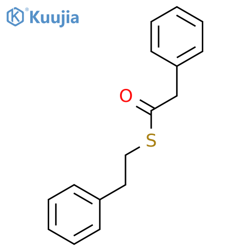 Benzeneethanethioic acid, S-(2-phenylethyl) ester structure